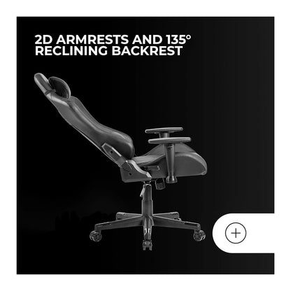 Mars, Gaming Mgc-Pro, Professional Gaming Chair, Square Armrest, Neck + Back Soft-Touch Cushions, Leatherette, Available in Different Colors