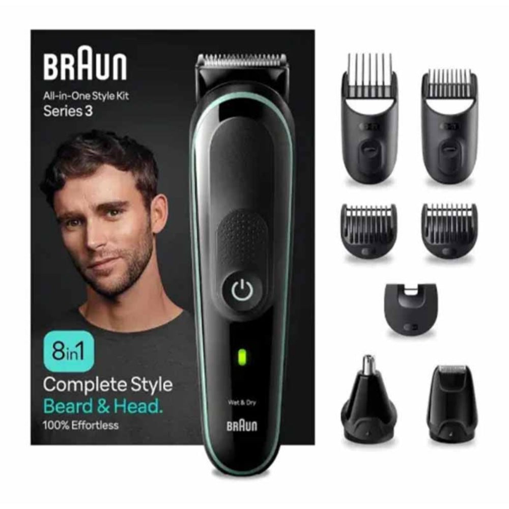 Braun, Hair & Beard Trimmer Groming Kit 8 In 1