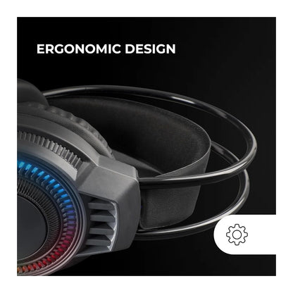 Mars, Gaming Mh124, Frgb Rainbow Gaming Headset, Ergonomic Floating Headband, Flexible Microphone, On-Ear Volume Control, 2-In-1 Jack Cable Adapter, Available in Different Colors