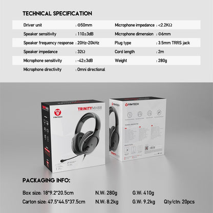 Fantech, Mh88 Trinity Gaming Headset, Available in Different Colors