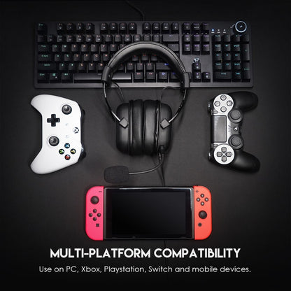 Fantech, Mh90 Sonata Gaming Headset, Detachable Microphone, Crystal-Clear & Powerful Sound