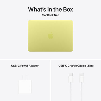 Apple 13-Inch MacBook Neo (A18 Pro, Citrus) [Online Exclusive], MHFD4LL/A