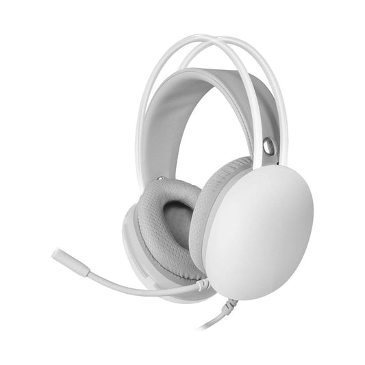 Mars, Gaming Mh-Glow Full Chroma 360 Headphones+Mic, Ultra-Light, Pc/Ps4/Ps5/Xbox, White