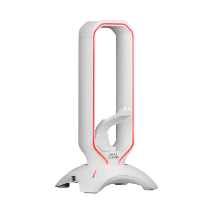 Mars, Gaming Mhhpro 3In1 Control Rgb Headset Holder +Mouse Bungee +2Xusb3.0 White