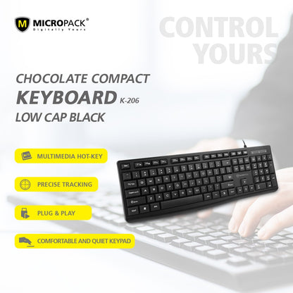 Micropack, K-206 Compact Wired Keyboard