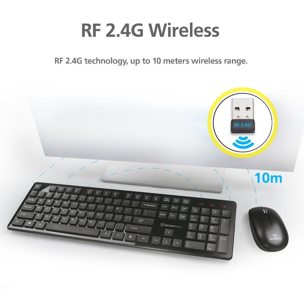 Micropack, Km-236W Ifree Pro Elegant Wireless Combo Keyboard & Mouse