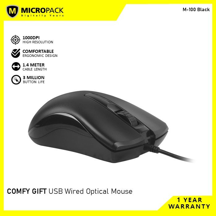 Micropack, M-100 Comfy Gift Wired Office Mouse