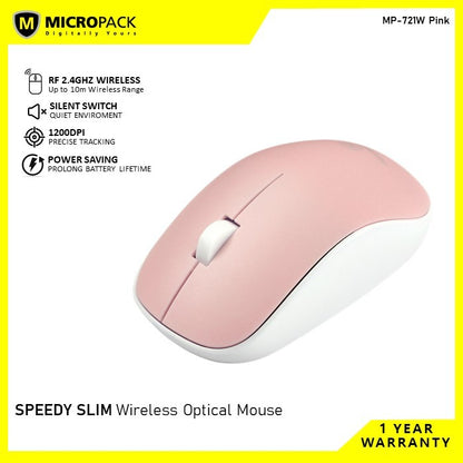 Micropack, M-721W Speedy Slim Wireless Office Mouse