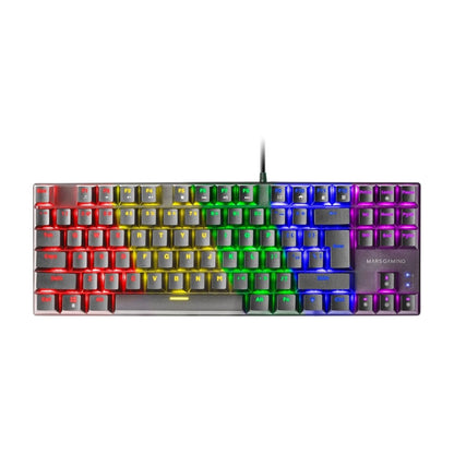 Mars, Gaming Mk80 Mechanical Tkl Keyboard, Frgb Chroma, Anti-Dust Red, Us, Available in Different Colors