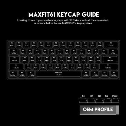Fantech, Mk857 Maxfit61 Rgb Bluetooth, Wireless And Wired Mechanical Gaming Keyboard (Black)