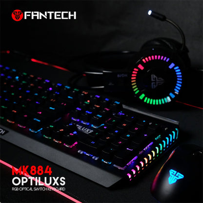 Fantech, Mk884Rgb - Optilux Rgb Optical Switch Mechanical Keyboard