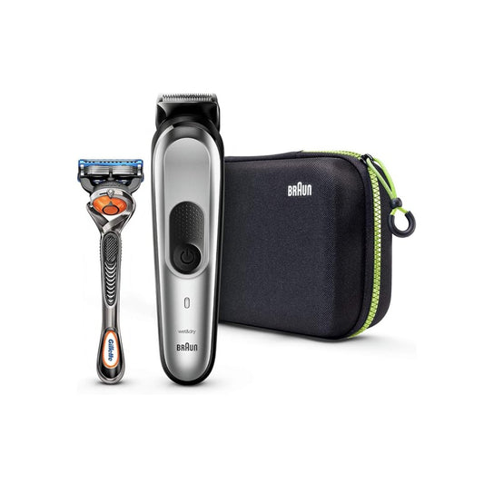Braun 10 In 1 Beard Trimmer, With Hair – Nose Trimmer [Black-Silver], MGK7920