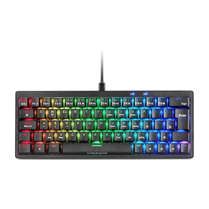 Mars, Gaming Mkminipro, Hot-Swappable Rgb Mechanical 60% Keyboard, Anti-Dust Blue Switches, Software, Us Layout, Available in Different Colors