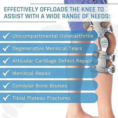 OrthoLife, Unloader Knee Brace With Undersleeve - Lightweight Oa Support For Arthritis & Pain Relief - Low Profile Design For Comfort Fit