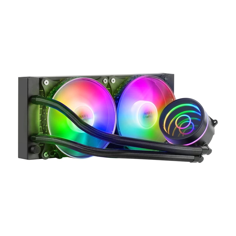 Mars, Gaming Ml-One240 Watercooling Aio, 2X12Cm Frgb Fan, Infinity Mirror, Black