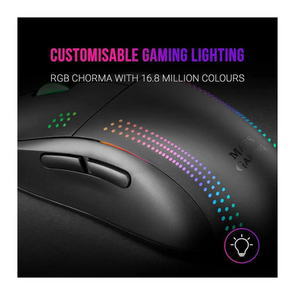 Mars, Gaming Mmpro Mouse, Ultralight, 32000Dpi, Rgb, Feather, Ambidextrous, Available in Different Colors