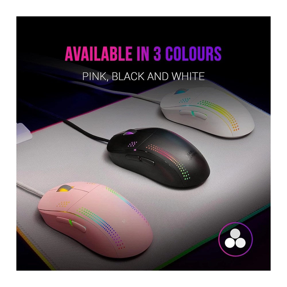 Mars, Gaming Mmpro Mouse, Ultralight, 32000Dpi, Rgb, Feather, Ambidextrous, Available in Different Colors