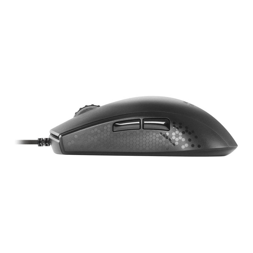 Mars, Gaming Mmr Black Mouse, 12800Dpi, Extreme-Light 58G, Rgb, Paracord, Soft, Available in Different Colors