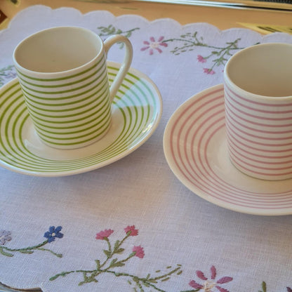 La Perla, New Bone China Coffee 6 Cups 90Cc With Saucers In Gift Box