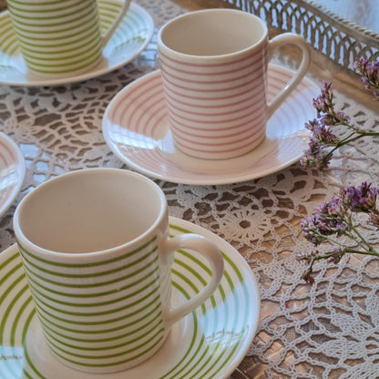 La Perla, New Bone China Coffee 6 Cups 90Cc With Saucers In Gift Box