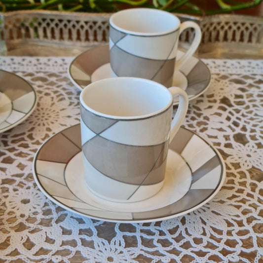 La Perla, New Bone China Coffee 6 Cups 90Cc With Saucers In Gift Box