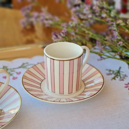 La Perla, New Bone China Coffee 6 Cups 90Cc With Saucers In Gift Box