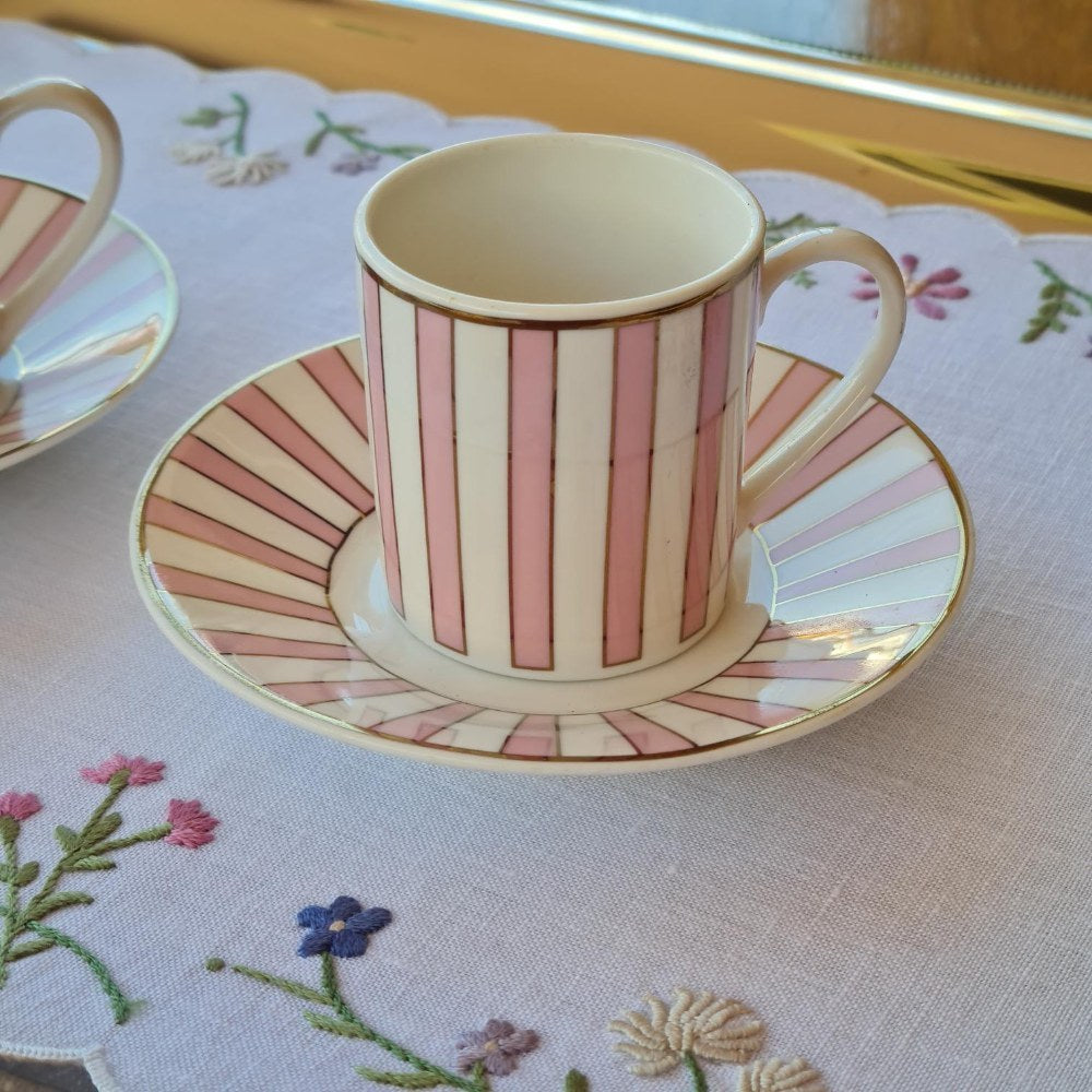 La Perla, New Bone China Coffee 6 Cups 90Cc With Saucers In Gift Box