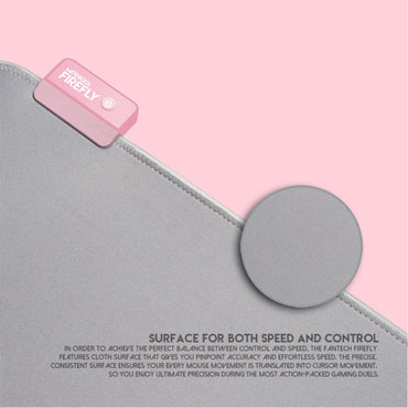 Fantech, Mpr800S Firefly Large Rgb Gaming Mouse Pad (Pink Sakura Edition)