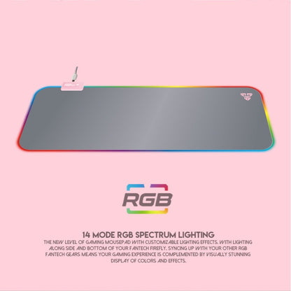 Fantech, Mpr800S Firefly Large Rgb Gaming Mouse Pad (Pink Sakura Edition)