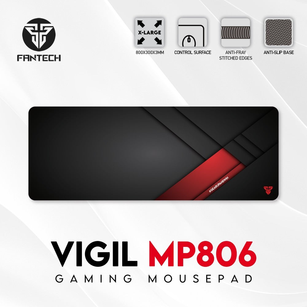 Fantech, Mp806 Vigil, Gaming And Office Mousepad, Large Size: 80Cmx30Cmx0.4Cm