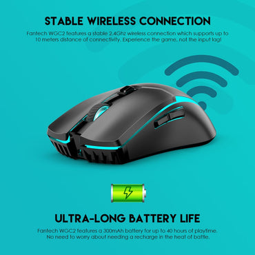 Fantech, Wgc2 Venom Ii Wireless Gaming Mouse With Built-In Battery, Available in Different Colors