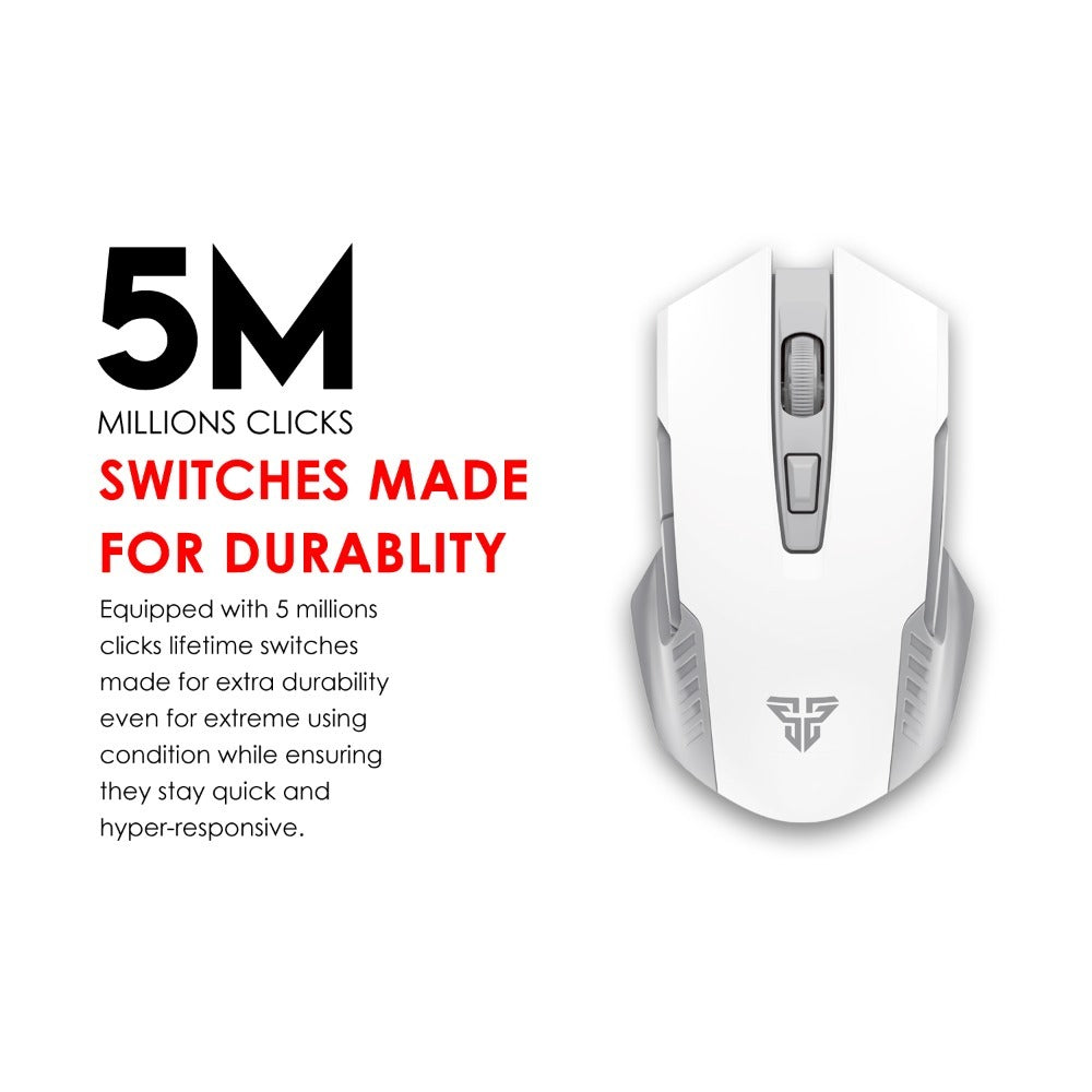 Fantech, Wg10 Garen, 2.4Ghz Wireless Gaming Mouse (White)