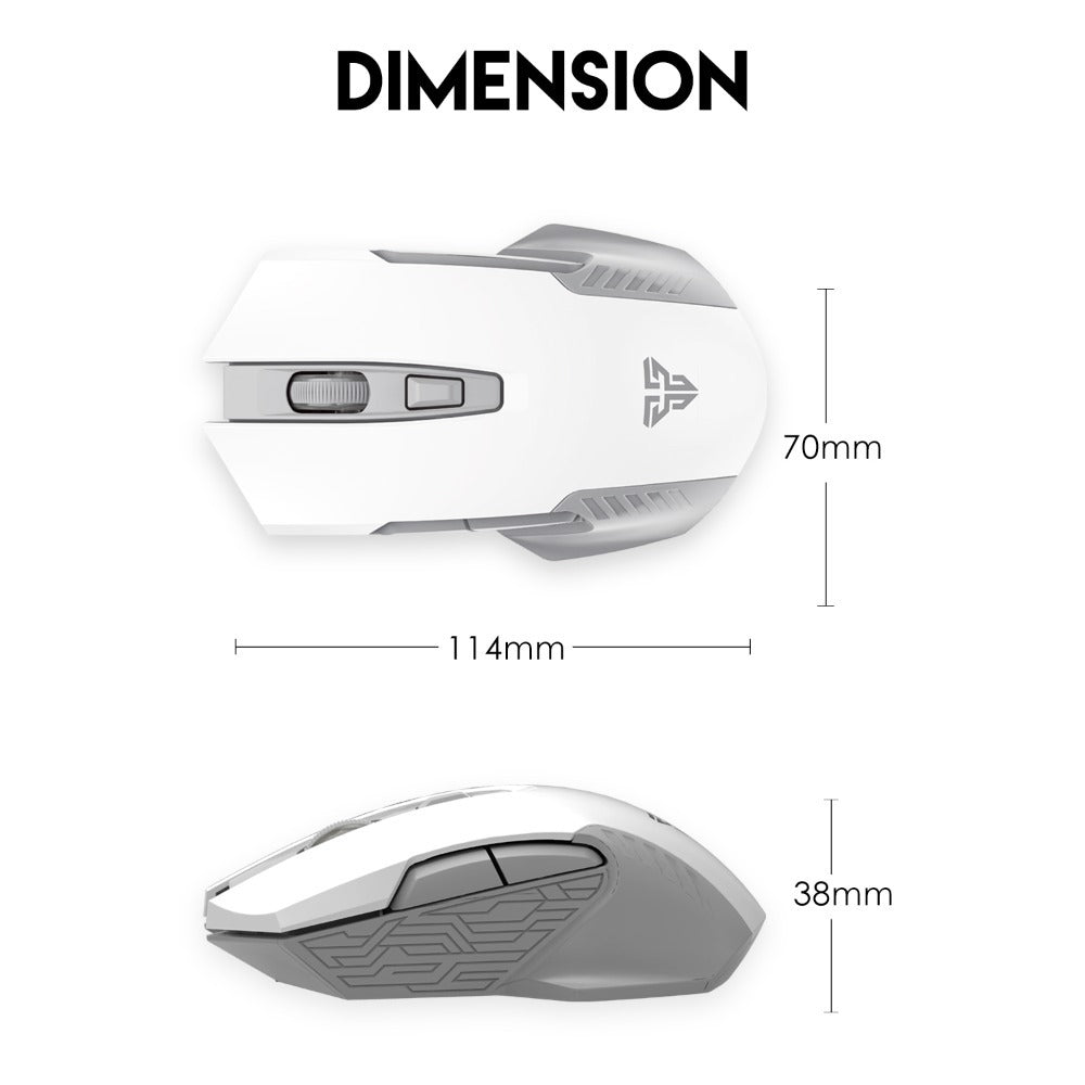 Fantech, Wg10 Garen, 2.4Ghz Wireless Gaming Mouse (White)