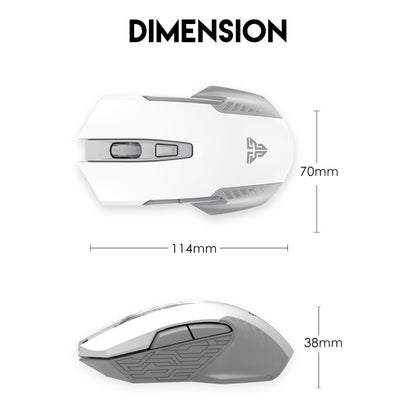 Fantech, Wg10 Garen, 2.4Ghz Wireless Gaming Mouse (White)