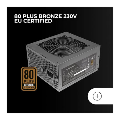 Mars, Gaming Mpb 750S, Argb 750W Atx Psu, 80Plus Bronze 230V +90%, Ai-Rpm Ultra Silent, Smd And Dc-Dc Tech, Argb Mb Control, 6 Years Warranty