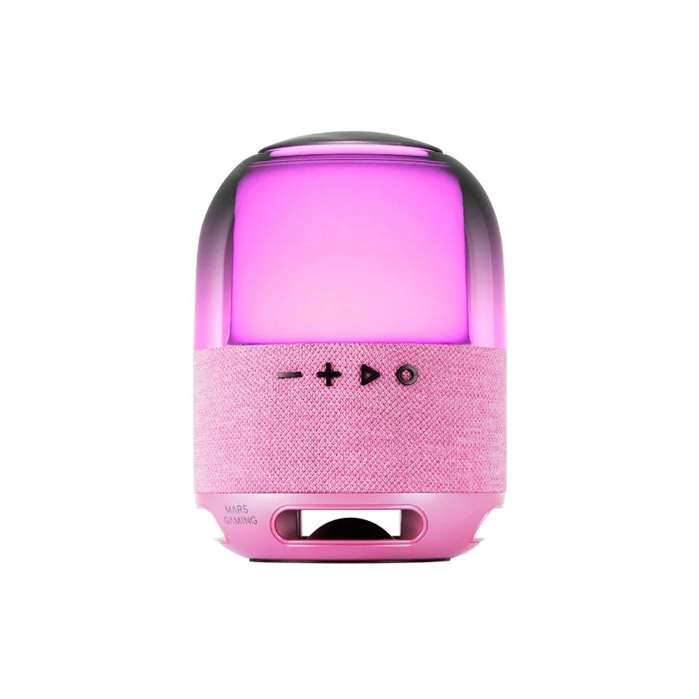 Mars, Gaming Ms-Flow, 360? Rgb Bluetooth 5.3 15W Speaker, 57Mm Deepbass, Radio Fm, Bluetooth And Microsd Playback, Pink