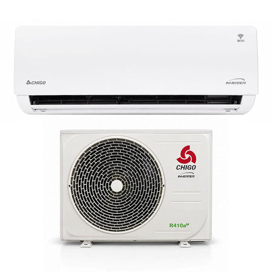 Chigo 24000BTU Dual Inverter AC, Gear Control, WiFi, 4D Airflow System [Excluding Installation], MT1-24KIGW