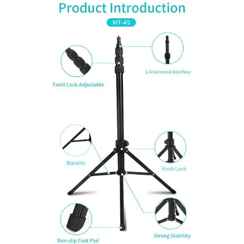 Jmary, Vlog Outdoor 0.51-1.68M Phone Holder Stand Clip Mobile Phone Mt-45