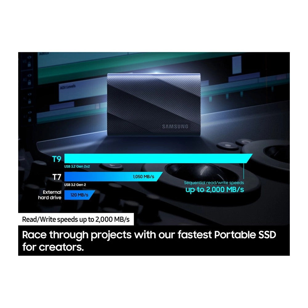 Samsung, Portable Ssd T9 1Tb, 2000Mb/S