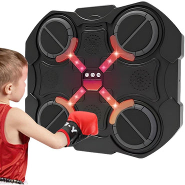 Music Boxing Machine, LED Touch Screen Boxing Target, Wireless Boxing Target Equipment, Smart Boxing Workout Equipment, Adjustable Punching Target Machine, Home Boxing Machine with Music, LED Wireless, MusicBoxing-6167