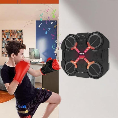 Music Boxing Machine, LED Touch Screen Boxing Target, Wireless Boxing Target Equipment, Smart Boxing Workout Equipment, Adjustable Punching Target Machine, Home Boxing Machine with Music, LED Wireless, MusicBoxing-6167