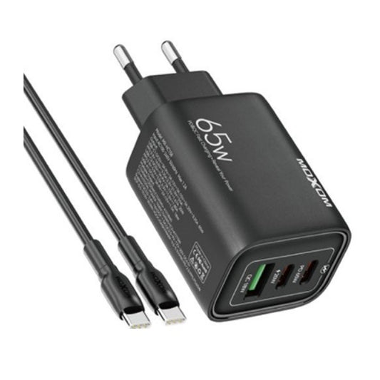 Moxom, Mx-Hc152Pd, Heat-Less Pd20W Qc18W Fast Charger With Cable