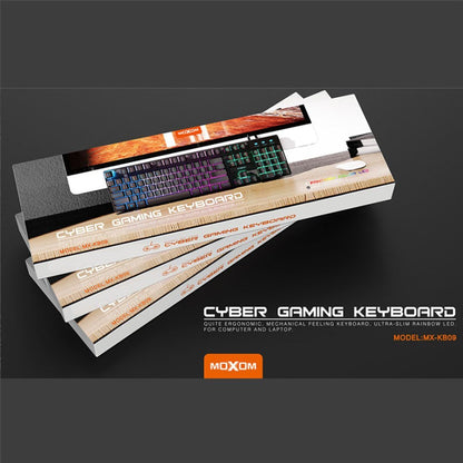 Moxom, MX-KB09, USB Gaming Keyboard Rainbow BackLight