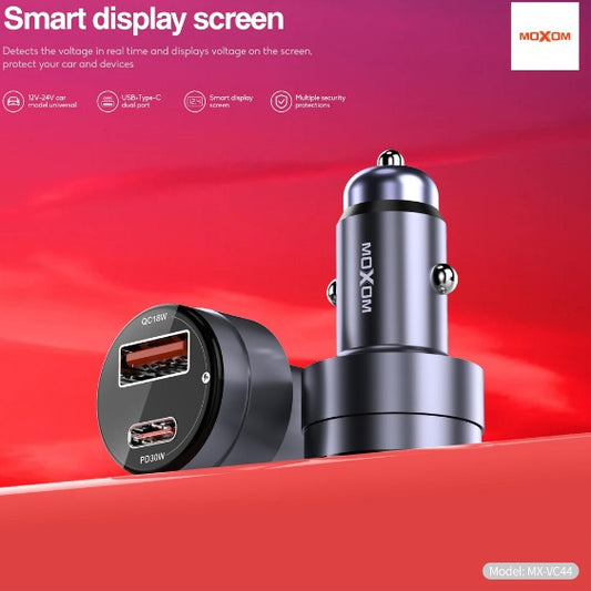Moxom, Mx-Vc44 Fully Compatible 18W+30W Car Charger