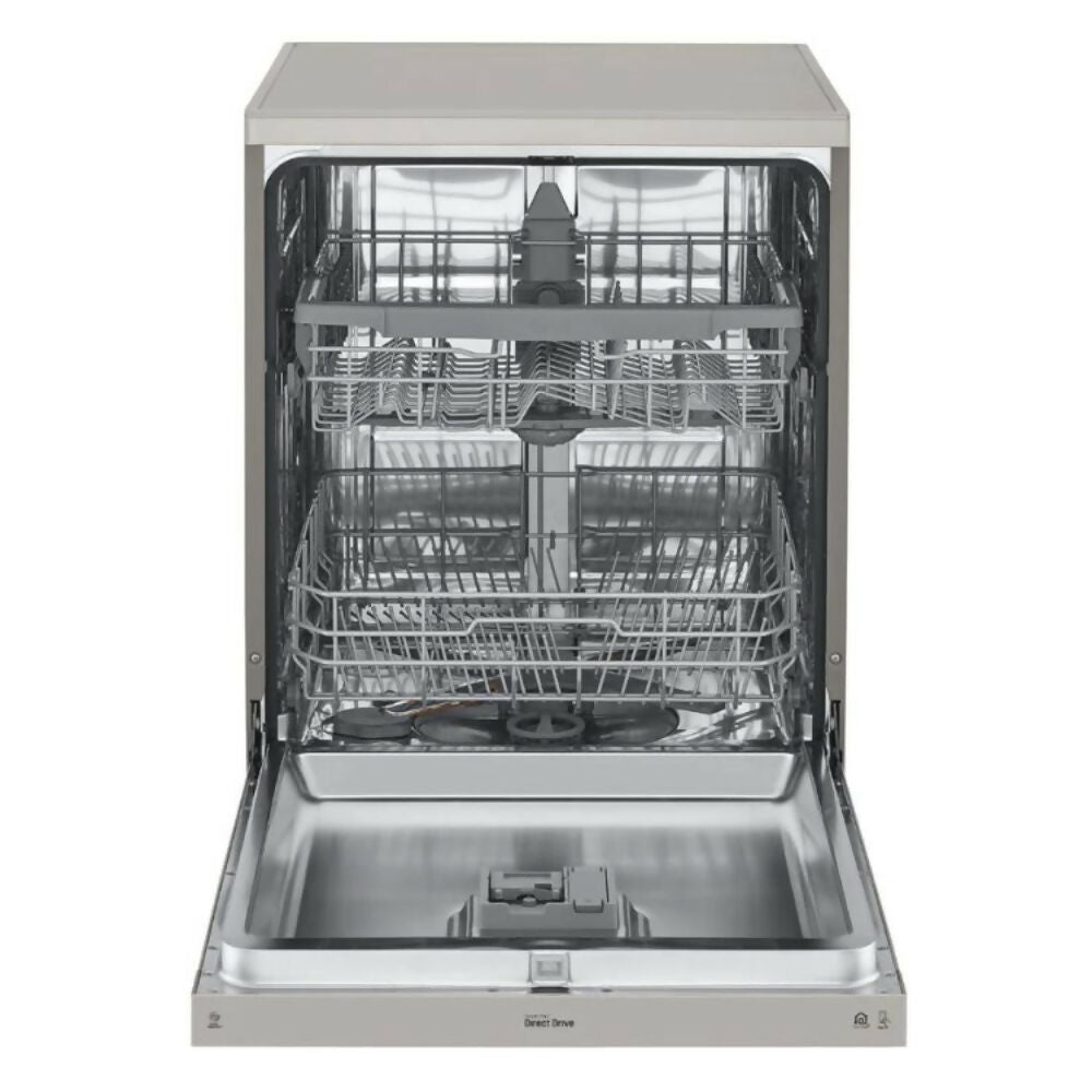 LG Dishwasher Quad Wash, EasyRack, SmartThinQ TagOn, 46dB - [Platinum Silver], DFB512FP