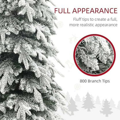 Lumi White Boy Christmas tree with LED light - 210cm HJT2643S