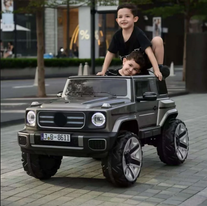 Kids Electric Car – 12V Battery, 4 Motors, Leather Seat, Rubber Tires & Remote Control (Ages 3–8)