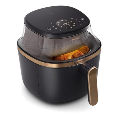Philips, Airfryer XL - 6.2L, 1700W, See-through Cooking Window, 16 Cooking Functions, Touchscreen, RapidAir Plus Technology, Black, NA332