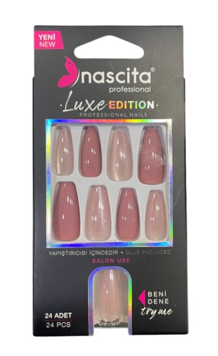 Nascita Cat Eye False Nails With Glue 275 - Pack of 24