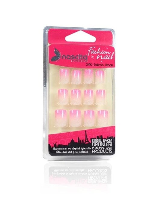 Nascita Fashion Ombre Nails With Glue & Nail File 112 - Pack of 24